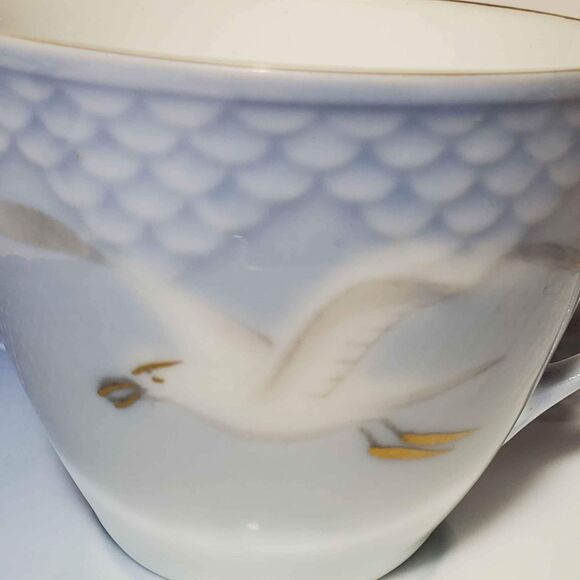 B&G Denmark Small Cup and Saucer Blue Seagull Vintage - Picture 3 of 9